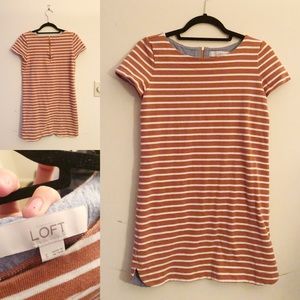 LOFT striped dress. Short!